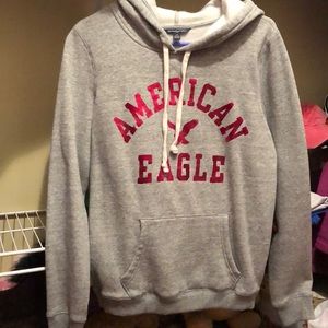 AMERICAN EAGLE GREY HOODIE